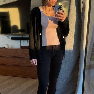 Cashmere Black Cardigan